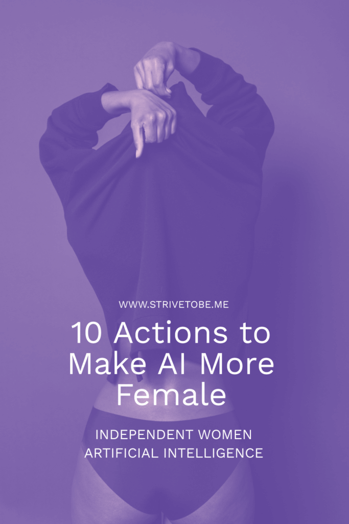 10 actions to make AI more female