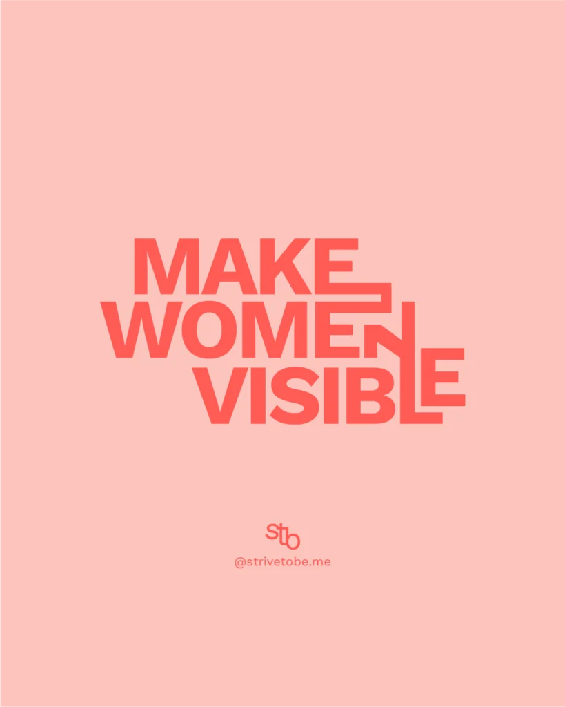Make more women visible by reporting about them on the news!